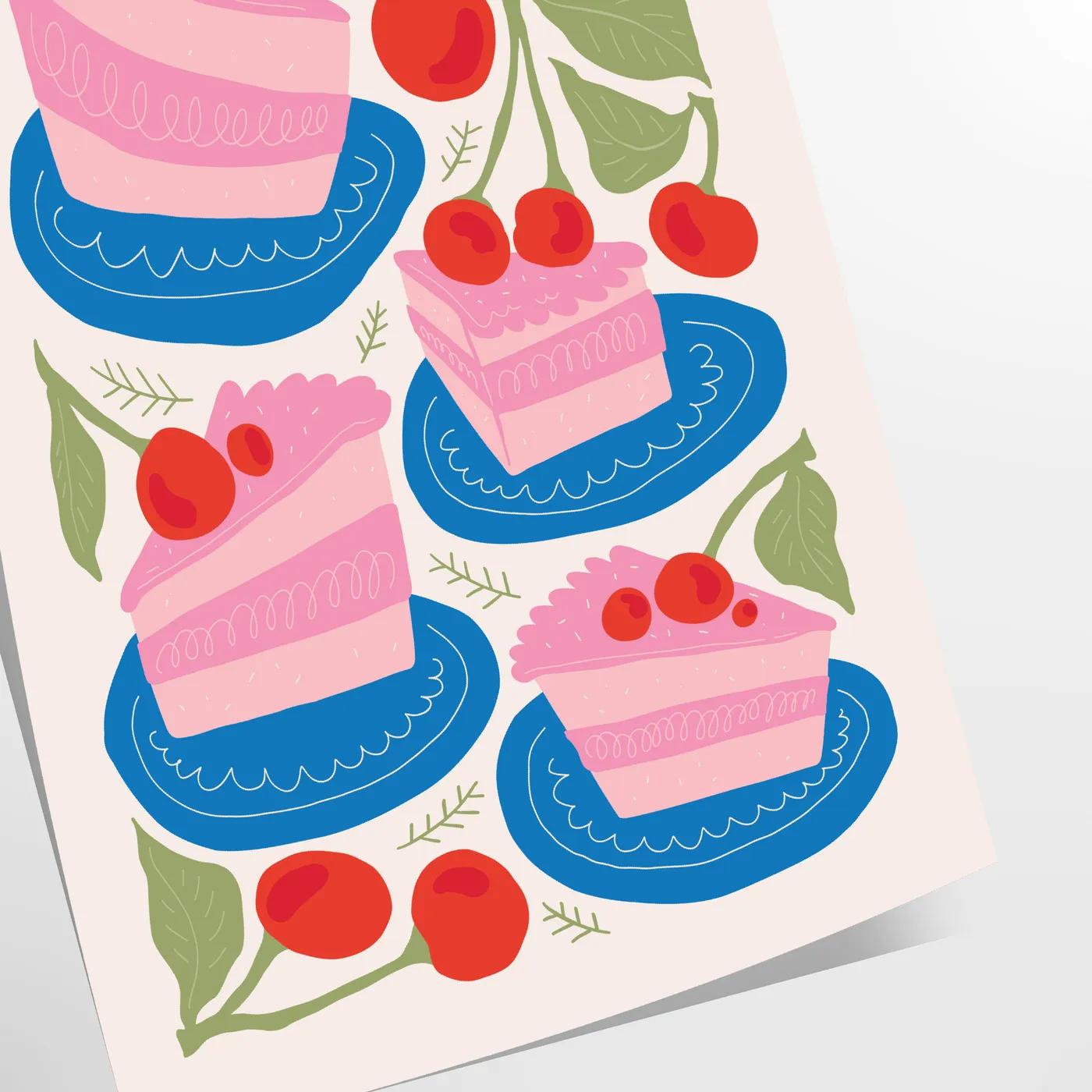 kitchen sweet haven vibrant dessert poster playful orange blue hues print splash charm decor gift unique wall art accent unframed version artwork