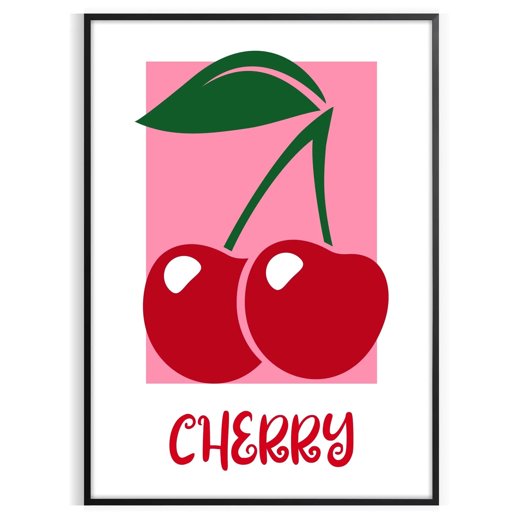 kitchen Cherry 2 1 poster harmonious blend gray green hues exquisite piece wall art perfect gift idea food lovers special touch artwork space unframed options decor