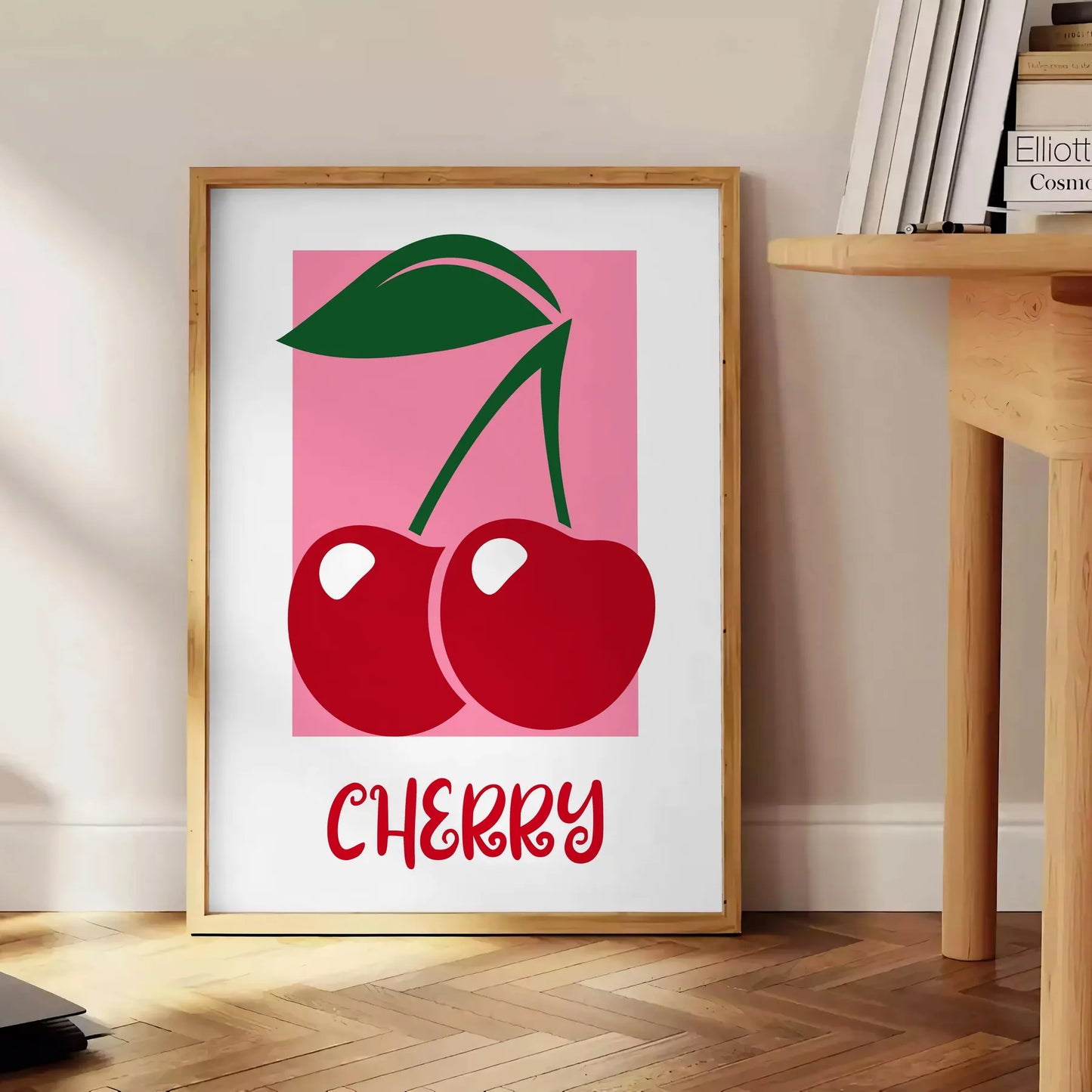 kitchen Cherry 2 1 poster harmonious blend gray green hues exquisite piece wall art perfect gift idea food lovers special touch artwork space unframed options decor